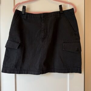 GAP Black Cargo Mini Skirt size 12